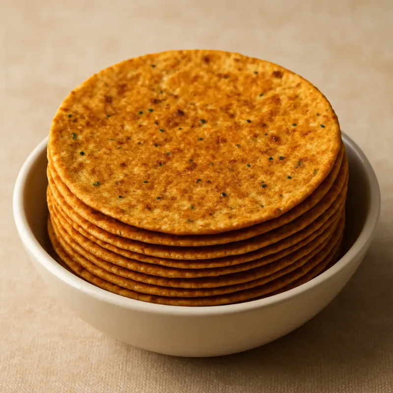 Achari Khakhra – crisp roasted Gujarati khakhra