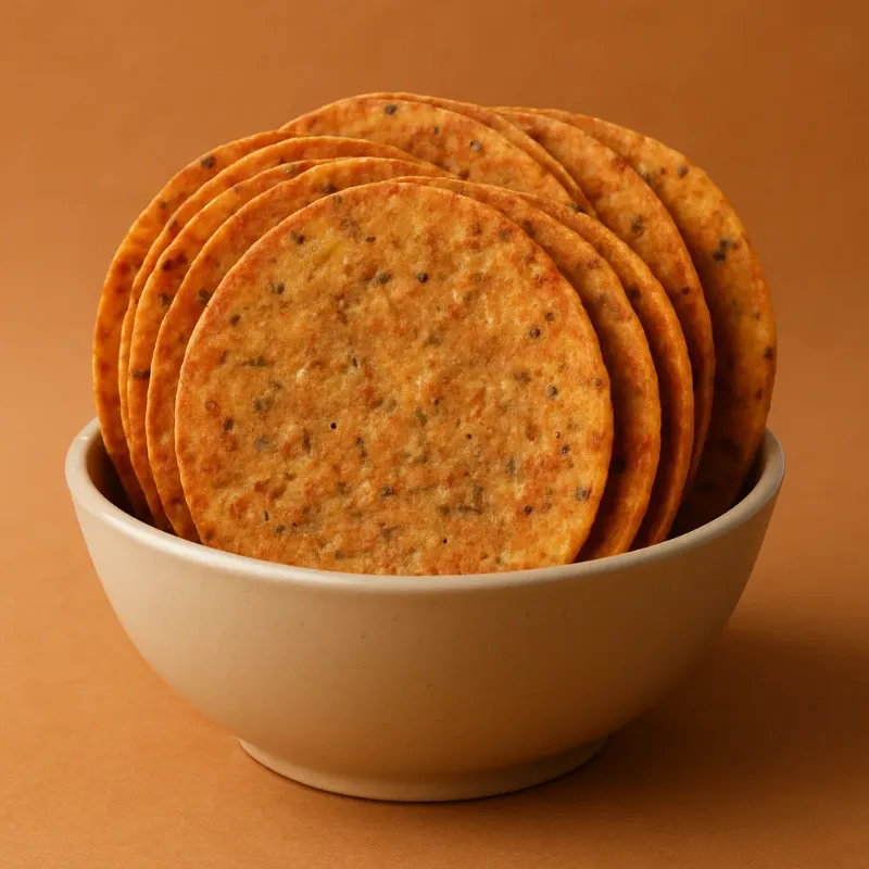 Chatpata Khakhra – crisp roasted Gujarati khakhra