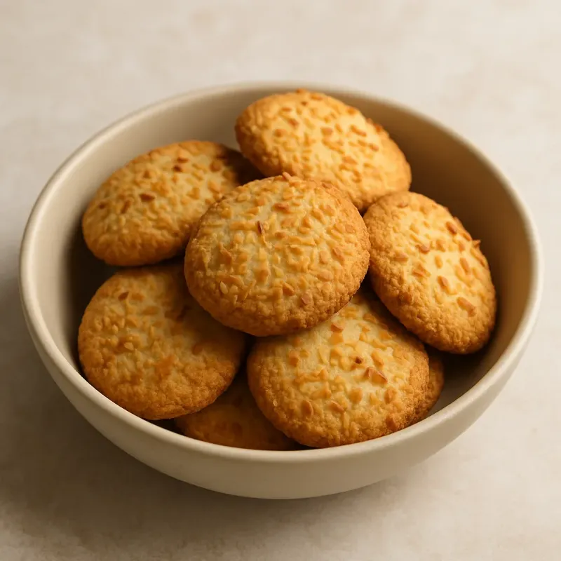 Coconut Cookies – baked cookies in retail pouches