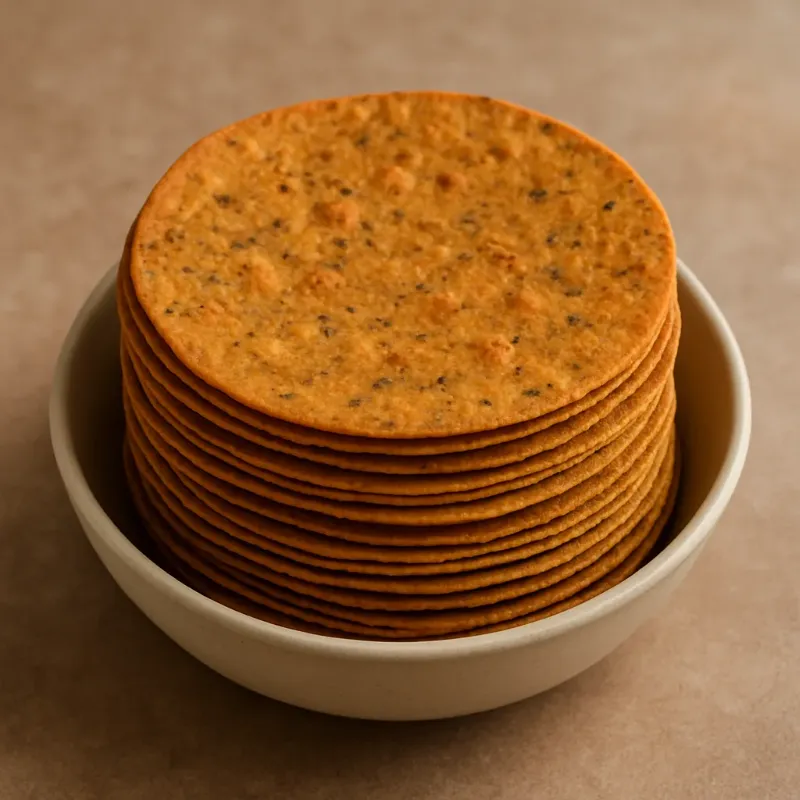 Masala Khakhra – crisp roasted Gujarati khakhra