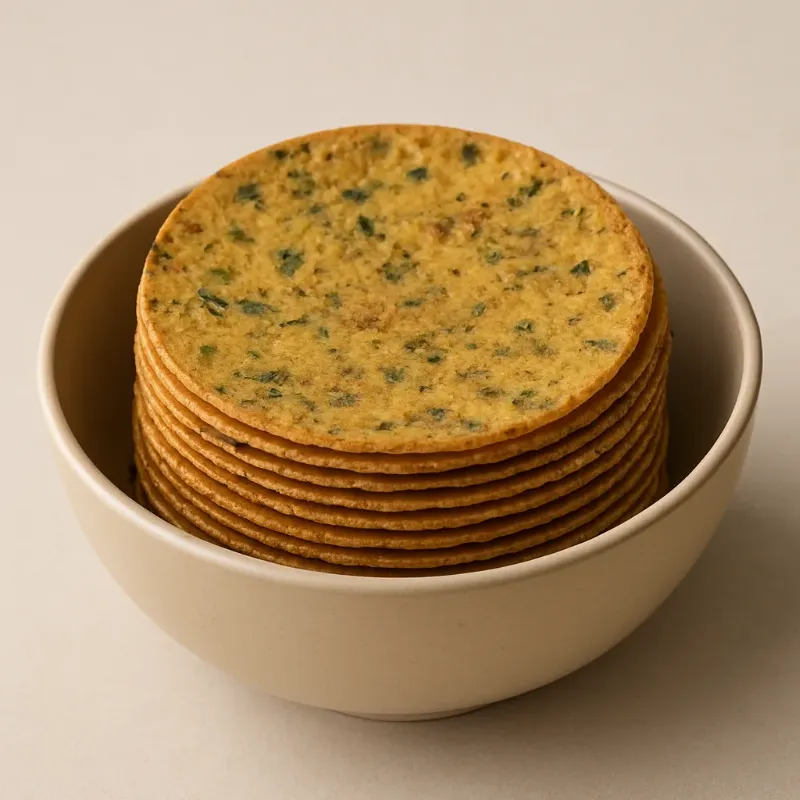 Methi Khakhra – crisp roasted Gujarati khakhra