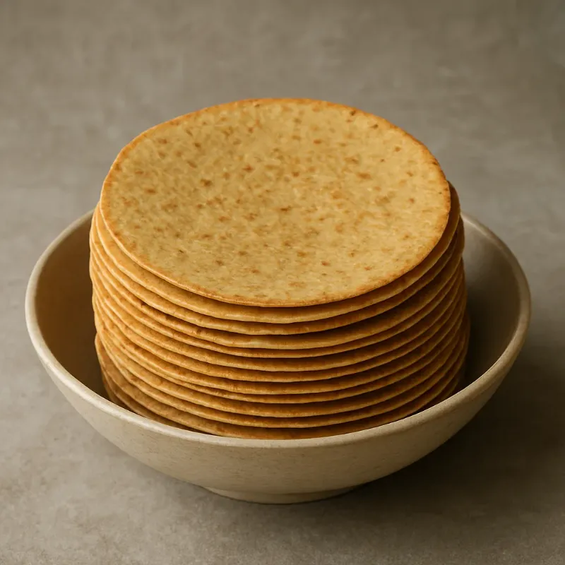Plain Khakhra – crisp roasted Gujarati khakhra