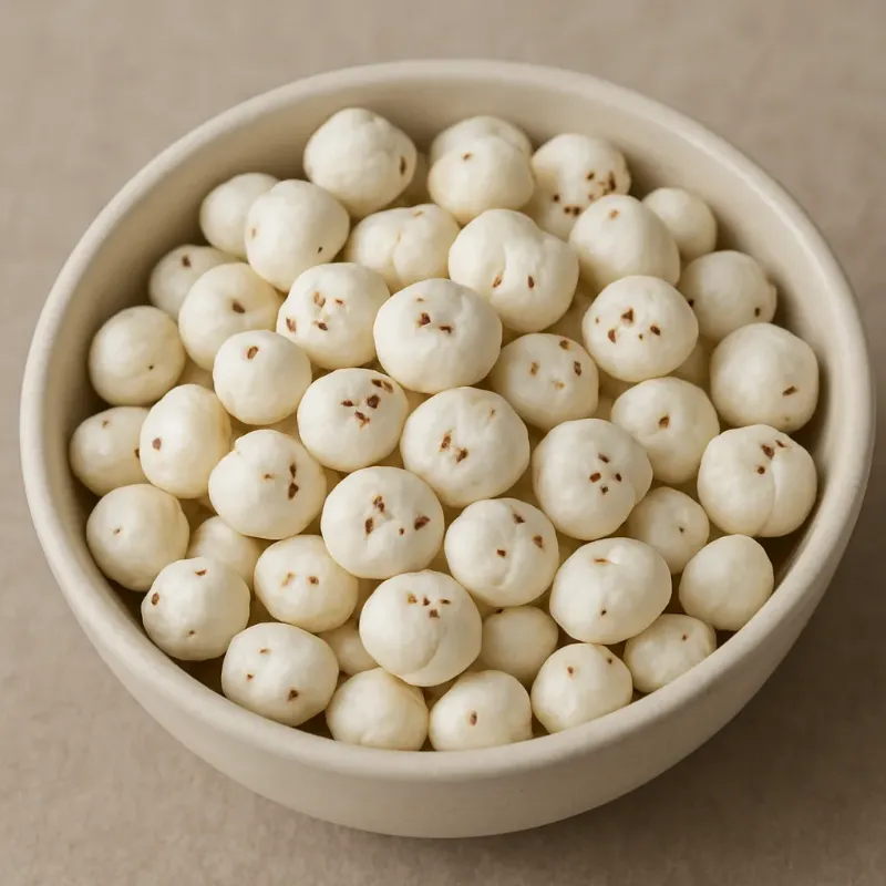 Plain Makhana – roasted fox nuts (lotus seeds) for wholesale supply